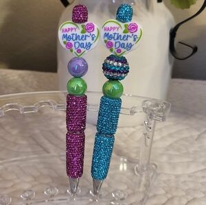 Mother's Day Rinestpne Beaded Pen- Buyer's Choice Handcrafted NIP